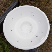 Okrúhla kúpacia kaďa, integrovaná pec Horizont - New, 200x105x95cm