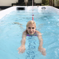 Mirna 55 plavecký bazén s protiprúdom, 550x235x129 cm