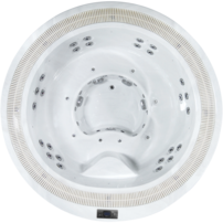 Komerčná vírivka s prelivom Riverflow a systémom pieskovej filtrácie