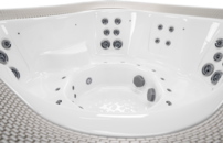 Komerčná vírivka s prelivom Riverflow a systémom pieskovej filtrácie