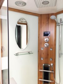 Parný sprchový box + infračervená kabína D12, 100x100x215cm