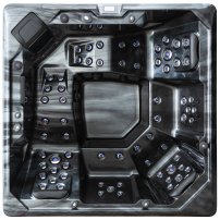 AWT IN-701 Extreme Plná výbava 212x212 sivá, 5 osôb, 2 ležadlo Cloudy Black