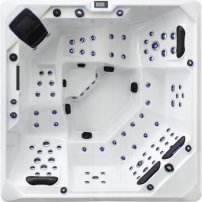 AWT IN-703 premium 225x225 sivá, 6 osôb, 2 ležadlo Sterling Silver