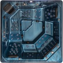 AWT IN-703 premium 225x225 sivá, 6 osôb, 2 ležadlo