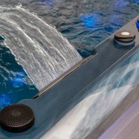 AWT IN-703 premium 225x225 sivá, 6 osôb, 2 ležadlo Ocean Wave