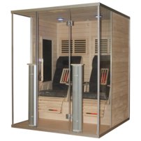 Fusion Exklusive červený céder - infrasauna 160x160x198