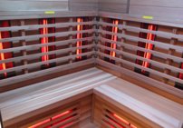 Gomera Lux Red Zeder, 151x151x198 infrasauna