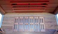 Menorca Lux Red Zeder, 119x115x198 infrasauna