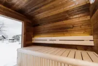 Zateplená LUX sauna s predsieňou 245 × 340 cm – Thermo Wood