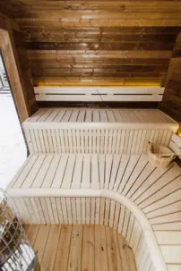 Zateplená LUX sauna s predsieňou 245 × 340 cm – Thermo Wood