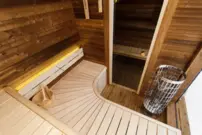 Zateplená LUX sauna s predsieňou 245 × 340 cm – Thermo Wood