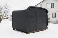 Zateplená LUX sauna s predsieňou 245 × 340 cm – Thermo Wood