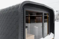 Zateplená LUX sauna s predsieňou 245 × 340 cm – Thermo Wood