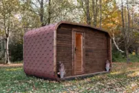 LUX REVERSE sauna s predsieňou 245 × 400 cm