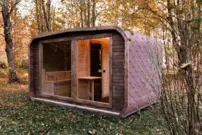 LUX REVERSE sauna s predsieňou 245 × 400 cm