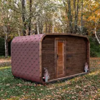LUX REVERSE sauna s predsieňou 245 × 400 cm