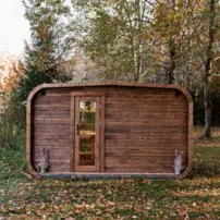 LUX REVERSE sauna s predsieňou 245 × 400 cm