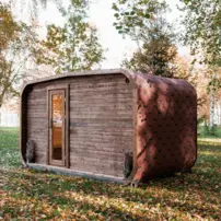 LUX REVERSE sauna s predsieňou 245 × 400 cm