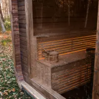 LUX REVERSE sauna s predsieňou 245 × 400 cm