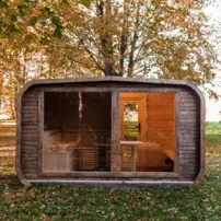 LUX REVERSE sauna s predsieňou 245 × 400 cm