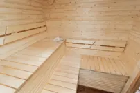 LUX REVERSE sauna s predsieňou 245 × 400 cm
