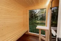 LUX REVERSE sauna s predsieňou 245 × 400 cm