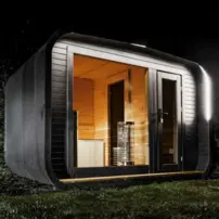 LUX sauna s predsieňou 245 × 395 cm
