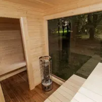LUX sauna s predsieňou 245 × 340