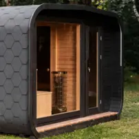 LUX sauna s predsieňou 245 × 340