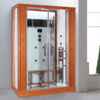 Parný sprchový box + infra sauna D15, 1450 x 900 x 2150