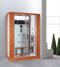 Parný sprchový box + infra sauna D15, 1450 x 900 x 2150