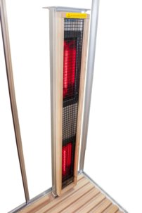 Fusion Exklusive červený céder - infrasauna 160x160x198