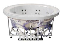 Komerčná vírivka s prelivom Riverflow a systémom pieskovej filtrácie