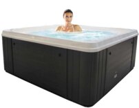 Komerčná vírivka s prelivom Riverflow a systémom pieskovej filtrácie