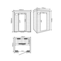 Infrasauna Home Deluxe Redsun M