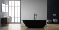 Stoneart BS-505 171x85 voľne stojaca vaňa čierna