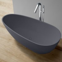 Stoneart BS-505 171x85 voľne stojaca vaňa tmavo sivá