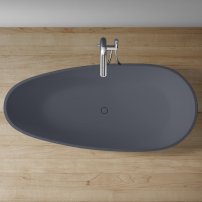 Stoneart BS-505 171x85 voľne stojaca vaňa tmavo sivá