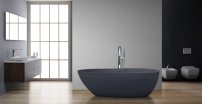 Stoneart BS-505 171x85 voľne stojaca vaňa tmavo sivá