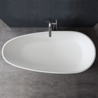 Stoneart BS-505 171x85 voľne stojaca vaňa biela lesklá