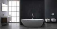 Stoneart BS-505 171x85 voľne stojaca vaňa biela lesklá