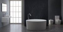 Stoneart BS-507 150x150 voľne stojaca vaňa biela matná