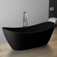 Stoneart BS-526 185x79 voľne stojaca vaňa čierna