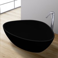 Stoneart BS-533 180x140 voľne stojaca vaňa čierna