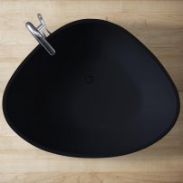 Stoneart BS-533 180x140 voľne stojaca vaňa čierna