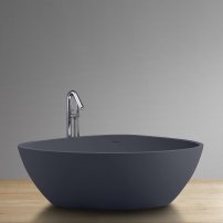 Stoneart BS-533 180x140 voľne stojaca vaňa tmavo sivá