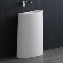Stoneart LZ503 voľne stojace umývadlo 60x37cm biela lesklá