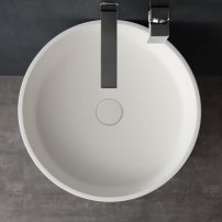 Stoneart LZ513 voľne stojace umývadlo 45cm biela lesklá