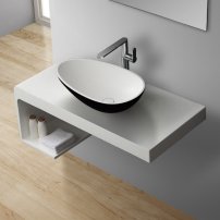 Stoneart umývadlo LC150 minerálny kompozit 60x35cm