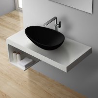 Stoneart umývadlo LC150 minerálny kompozit 60x35cm